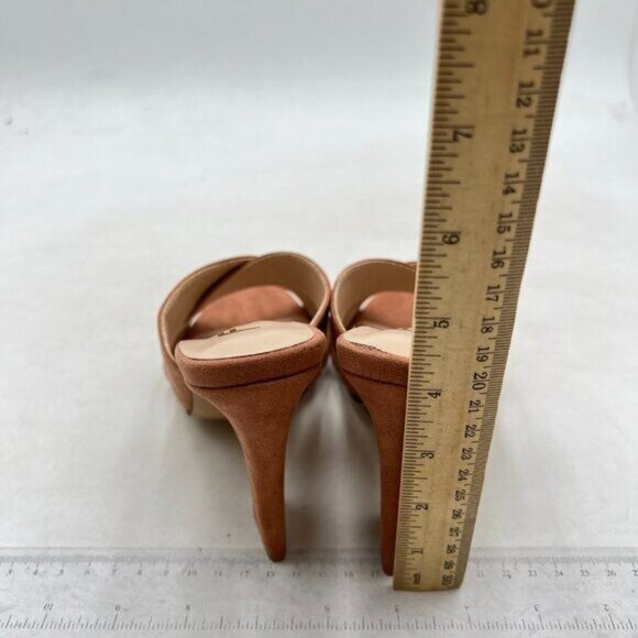 FSJ Women Chic Open Toe Platform Chunky High Heel Mules Sandals Nude Shoes - Picture 5 of 8